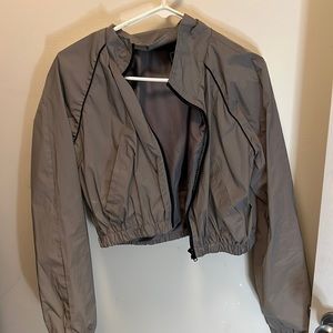 Cropped reflection jacket